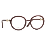Gucci - Round Frame Optical Glasses - Brown - Gucci Eyewear