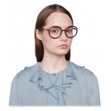 Gucci - Occhiale da Vista Rotondi - Marrone - Gucci Eyewear