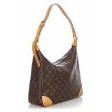 Louis Vuitton Vintage - Monogram Boulogne GM - Marrone - Borsa in Tela Monogram e Pelle Vachetta - Alta Qualità Luxury