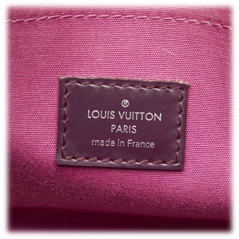 louis vuitton vintage shoulder bag in pink and purple leather