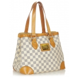 Louis Vuitton Vintage - Damier Azur Hampstead PM - Bianco Blu - Borsa in Tela Damier e Pelle Vachetta - Alta Qualità Luxury