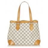 Louis Vuitton Vintage - Damier Azur Hampstead PM - Bianco Blu - Borsa in Tela Damier e Pelle Vachetta - Alta Qualità Luxury