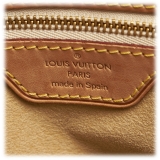 Louis Vuitton Vintage - Damier Hampstead PM White Blue Damier Canvas and Vachetta Leather Shoulder Bag - Luxury High Quality