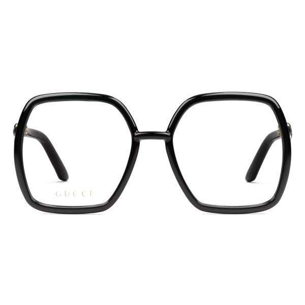 Gucci - Geometric Frame Optical Glasses - Black - Gucci Eyewear