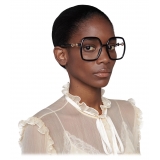 Gucci - Geometric Frame Optical Glasses - Black - Gucci Eyewear