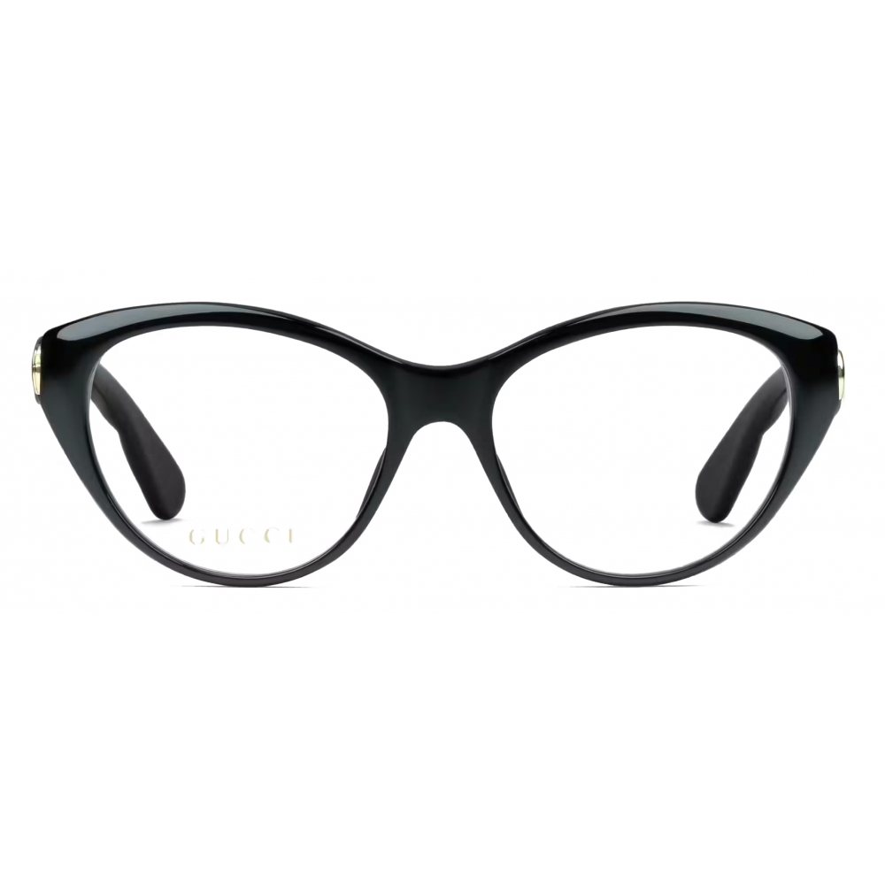 Gucci - Oval Frame Optical Glasses - Black - Gucci Eyewear - Avvenice