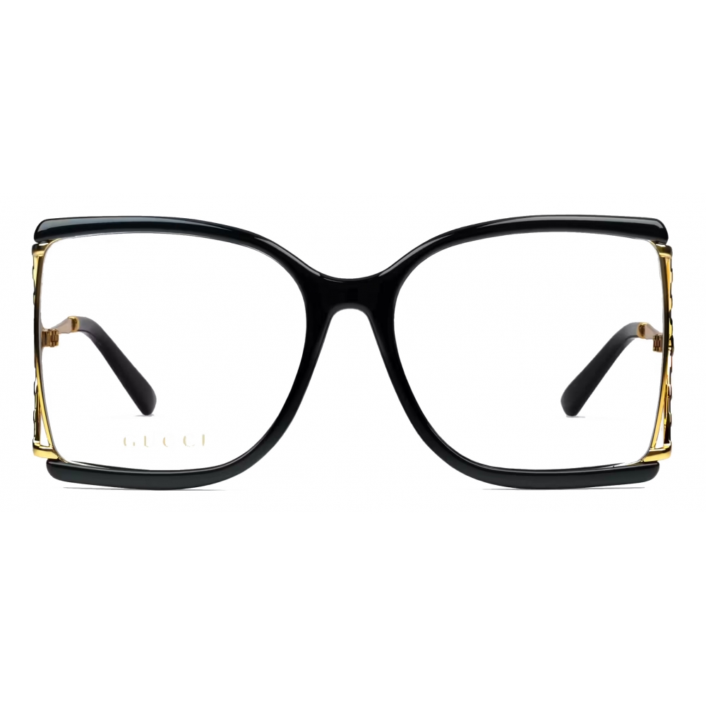 Gucci - Square Frame Optical Glasses - Black - Gucci Eyewear - Avvenice