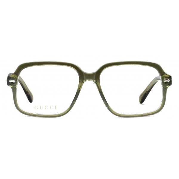 Gucci - Occhiale da Vista Squadrati - Verde - Gucci Eyewear