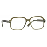 Gucci - Square Frame Optical Glasses - Green - Gucci Eyewear
