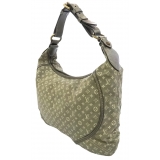 Louis Vuitton Vintage - Mini Lin Manon MM - Gray - Cotton and Calf Leather Shoulder Bag - Luxury High Quality