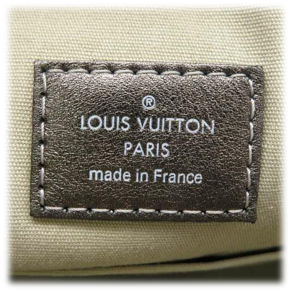 Louis Vuitton Vintage - Mini Lin Manon MM - Gray - Cotton and Calf