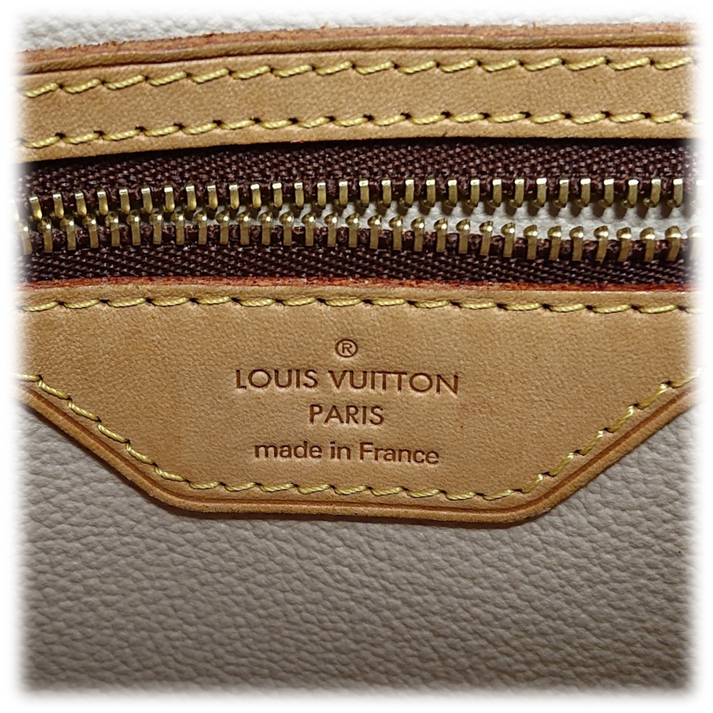 Louis Vuitton LV Petit Bucket Tote Bag Brown Monogram Vintage