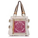Louis Vuitton Vintage - Globe Shopper Cabas PM - White Pink - Canvas Tote Bag - Luxury High Quality