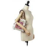 Louis Vuitton Vintage - Globe Shopper Cabas PM - White Pink - Canvas Tote Bag - Luxury High Quality
