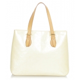 Louis Vuitton Vintage - Vernis Brentwood - White Brown - Vernis Leather Tote Bag - Luxury High Quality