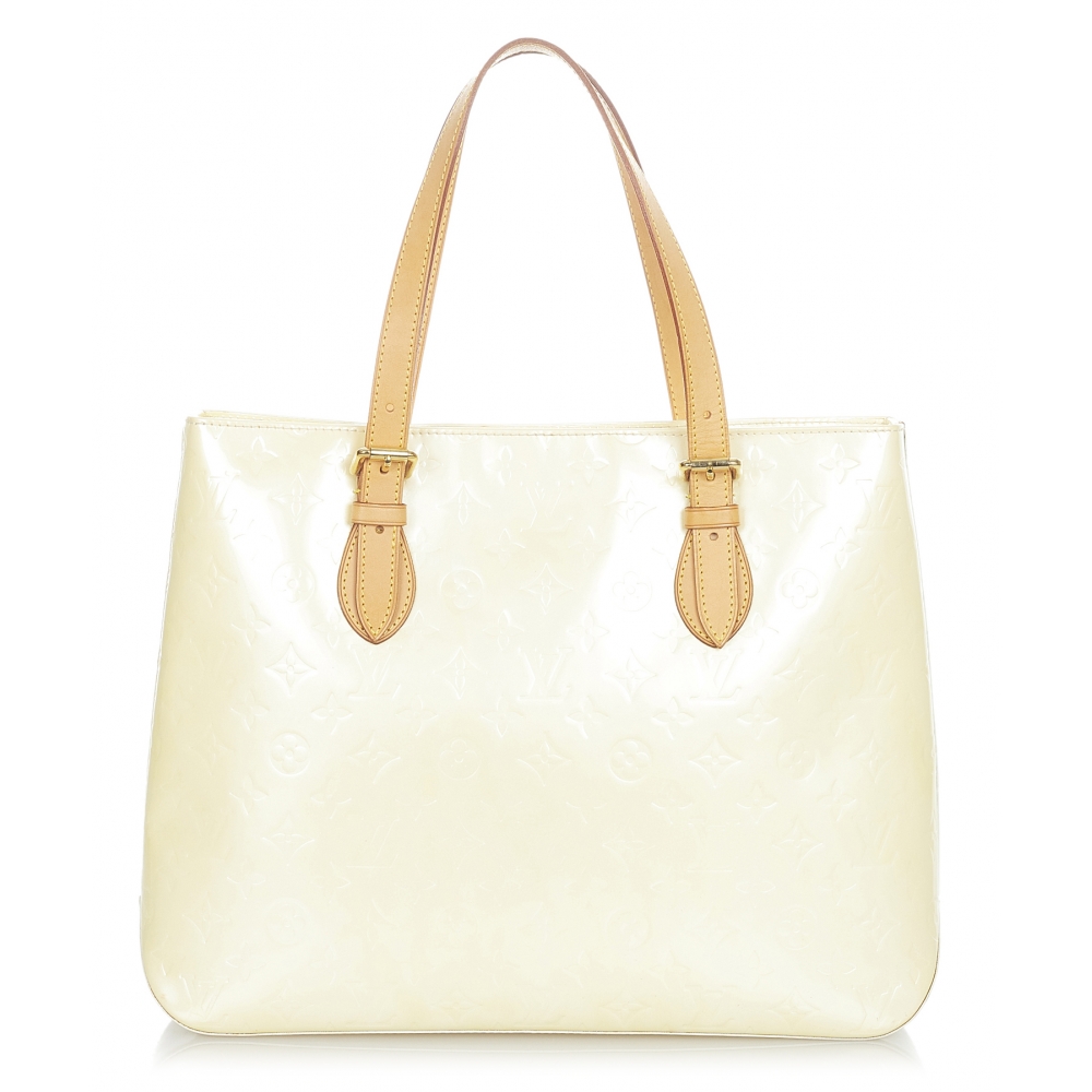Louis Vuitton Vintage - Vernis Brentwood - White Brown - Vernis Leather  Tote Bag - Luxury High Quality - Avvenice