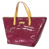 Louis Vuitton Vintage - Vernis Bellevue PM - Purple Light Brown - Vernis Leather Tote Bag - Luxury High Quality