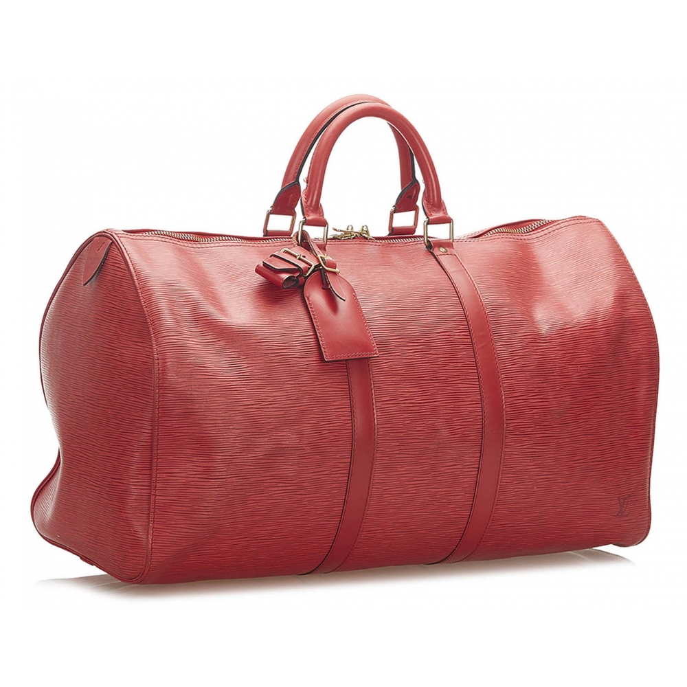 Louis Vuitton Vintage - Epi Keepall 50 - Red - Epi Leather Travel Bag -  Luxury High Quality - Avvenice