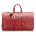 Louis Vuitton Vintage - Epi Keepall 45 - Brown - Epi Leather Travel Bag - Luxury High Quality