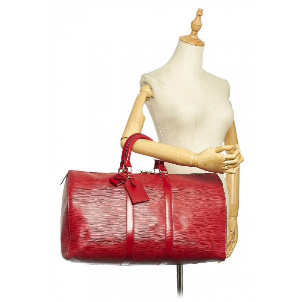 Louis Vuitton Vintage - Epi Keepall 55 - White - Epi Leather Travel Bag -  Luxury High Quality - Avvenice