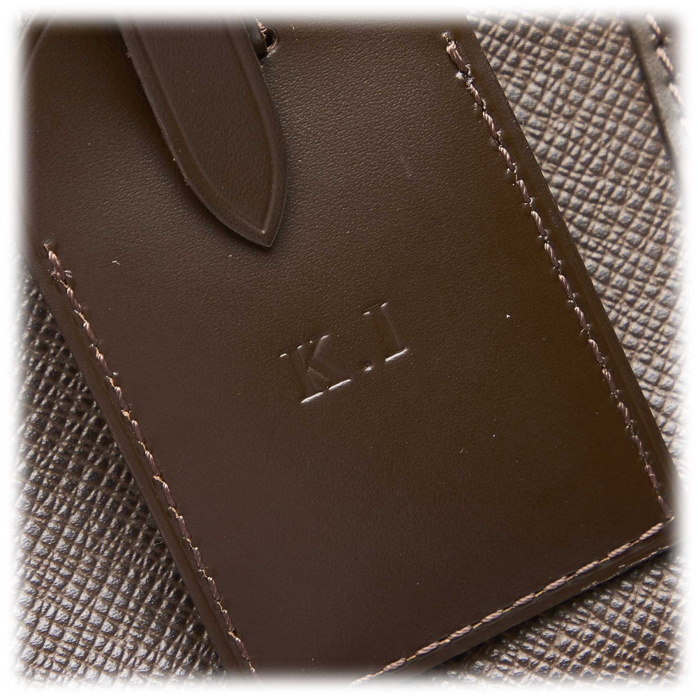 $600 Mens Louis Vuitton Brown Taiga Leather Long Continental