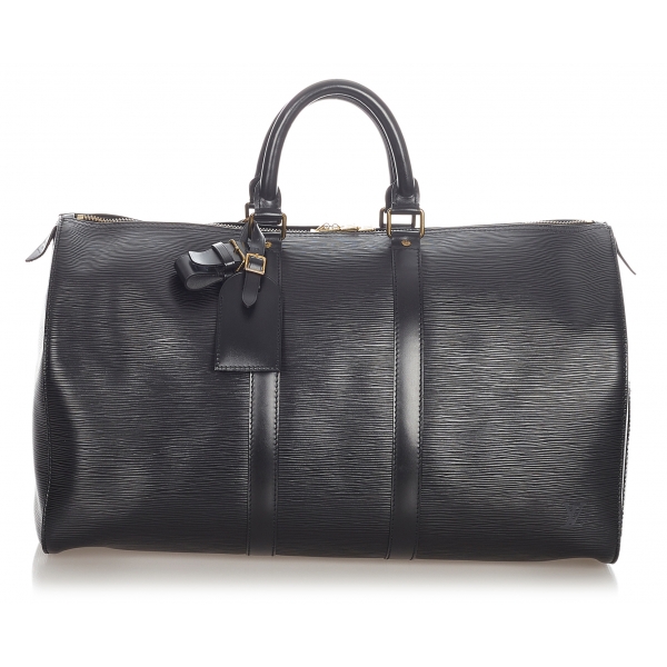 Louis Vuitton Vintage - Epi Keepall 45 - Black - Epi Leather Travel Bag - Luxury High Quality