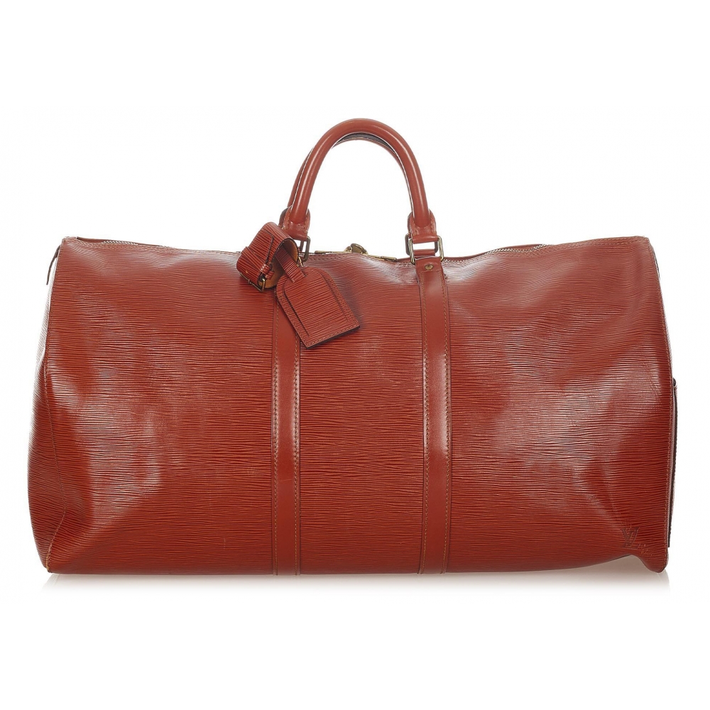Louis Vuitton Keepall 50 Epi Leather Duffel Bag on SALE