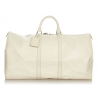 Louis Vuitton Vintage - Epi Keepall 55 - Bianco - Borsa in Pelle Epi - Alta Qualità Luxury