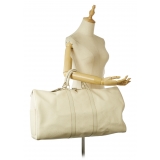 Louis Vuitton Vintage - Epi Keepall 55 - Bianco - Borsa in Pelle Epi - Alta Qualità Luxury