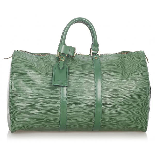 Louis Vuitton Vintage Louis Vuitton Keepall 45 Green Epi Leather