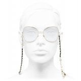 Chanel - Occhiali da Sole a Farfalla - Oro Nero Trasparente - Chanel Eyewear