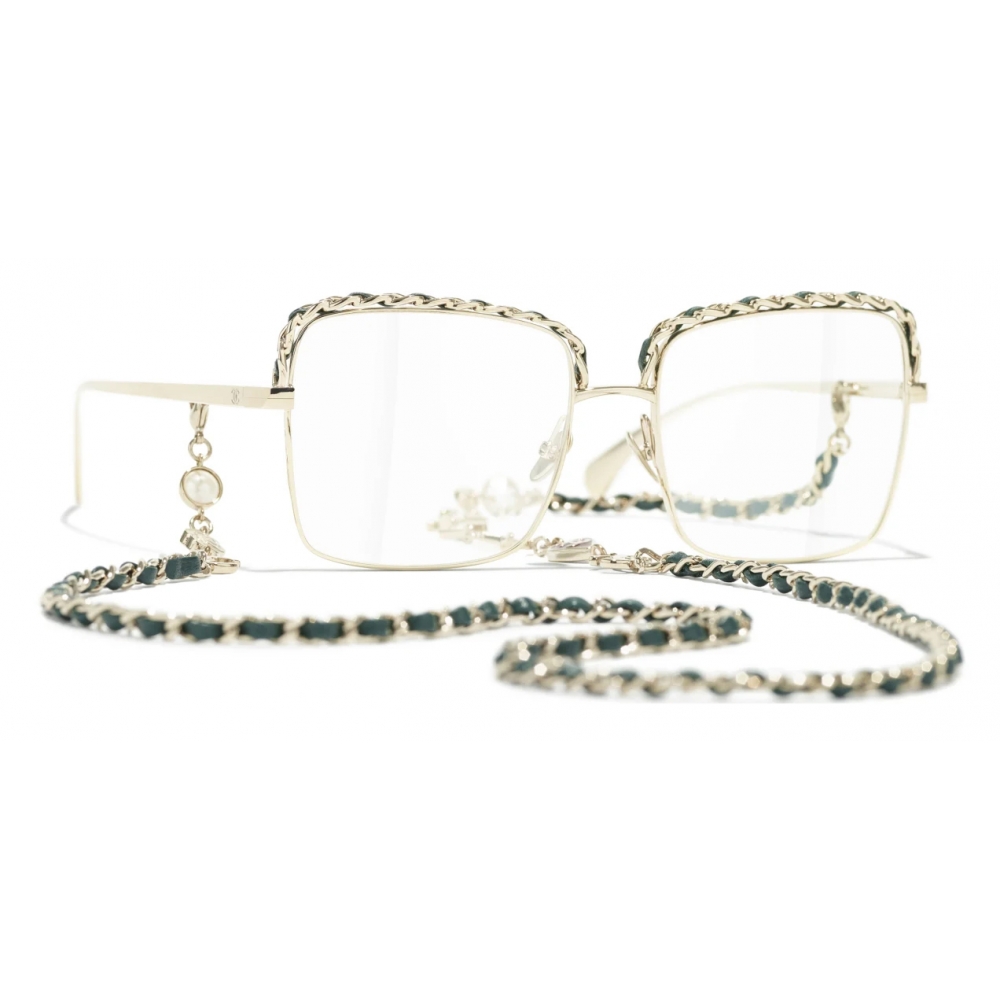 Chanel - Square Eyeglasses - Brown Tortoise Grey - Chanel Eyewear