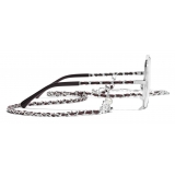 Chanel - Butterfly Eyeglasses - Silver Burgundy - Chanel Eyewear