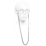 Chanel - Butterfly Eyeglasses - Silver Burgundy - Chanel Eyewear