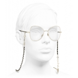 Chanel - Occhiali da Vista a Farfalla - Oro Nero - Chanel Eyewear