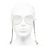 Chanel - Occhiali da Vista a Farfalla - Oro Verde - Chanel Eyewear