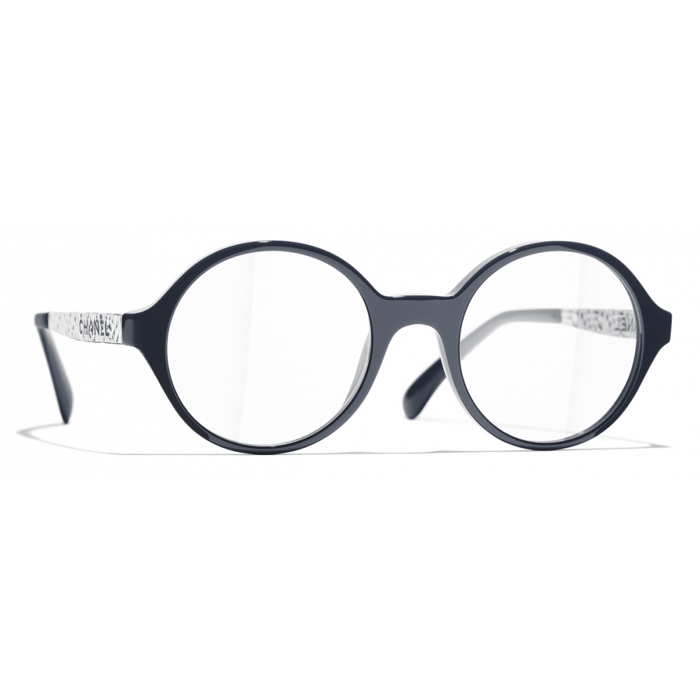 Chanel Round Eyeglasses in White
