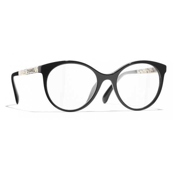 Chanel - Pantos Eyeglasses - Black Gold - Chanel Eyewear - Avvenice