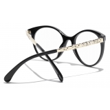 Chanel - Occhiali da Vista Pantos - Nero Oro - Chanel Eyewear