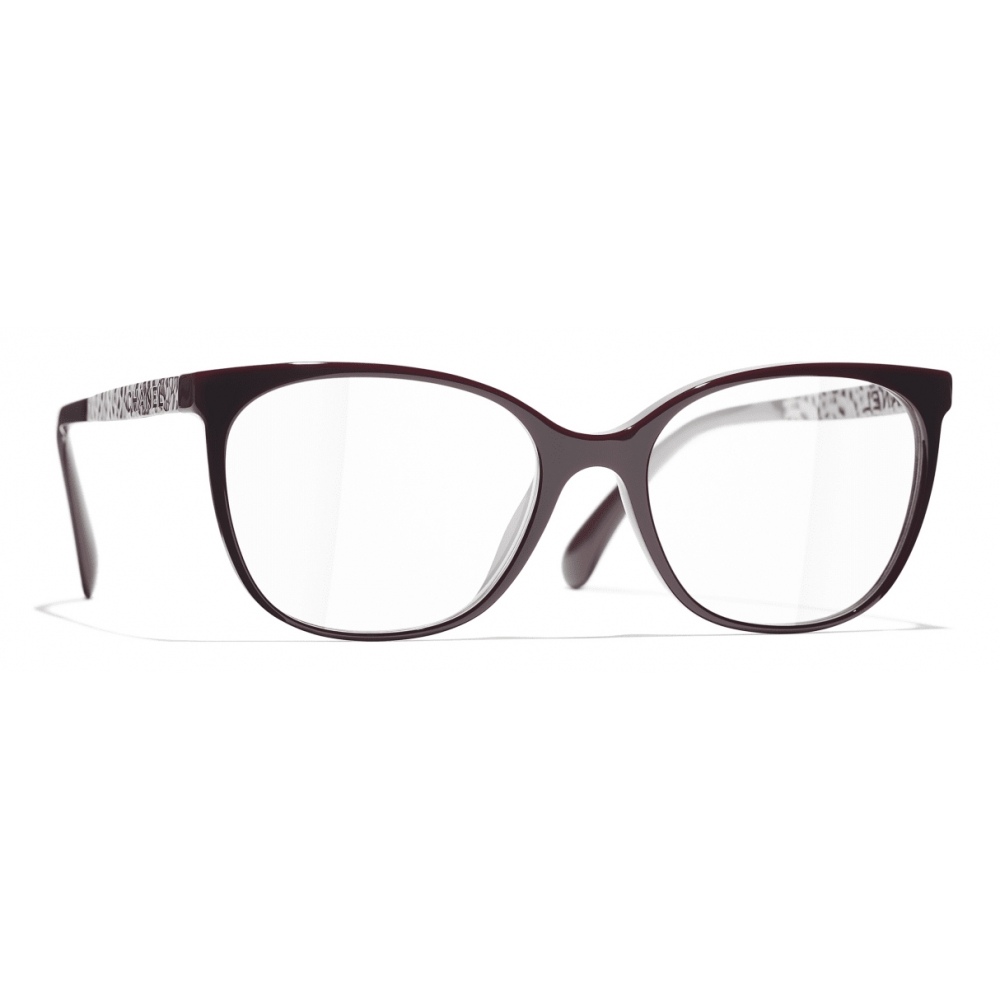 Chanel - Square Eyeglasses - Silver - Chanel Eyewear - Avvenice
