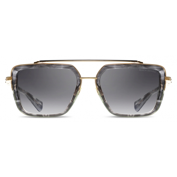 DITA - Mach-Seven - Yellow Gold Dark Brown - DTS135 - Sunglasses - DITA Eyewear