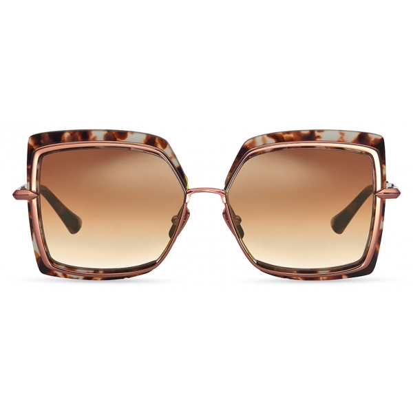 DITA - Narcissus - Cream Tortoise Rose Gold Brown - DTS503 - Sunglasses - DITA Eyewear