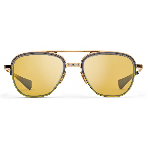 DITA - Rikton - Type 402 - Black White Gold Brown Amber - DTS117 - Sunglasses - DITA Eyewear