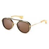 DITA - Spacecraft - Nero Oro Giallo Marrone Scuro - 19017 - Occhiali da Sole - DITA Eyewear