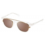 DITA - Lineus-Clip - Yellow Gold Brown - DTS702 - Sunglasses - DITA Eyewear