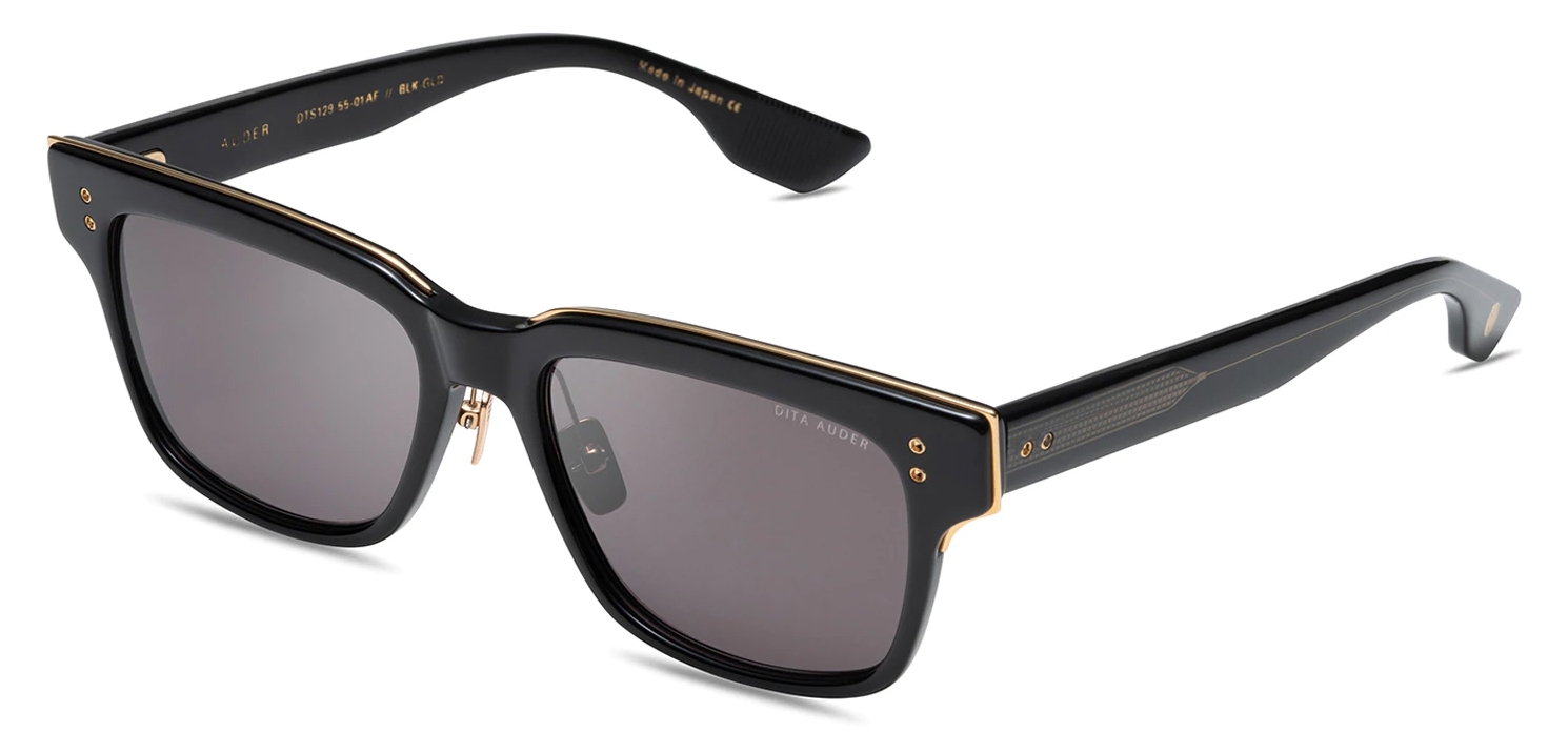 DITA - Auder Alternative Fit - Black White Gold Grey - DTS129 - Sunglasses  - DITA Eyewear - Avvenice