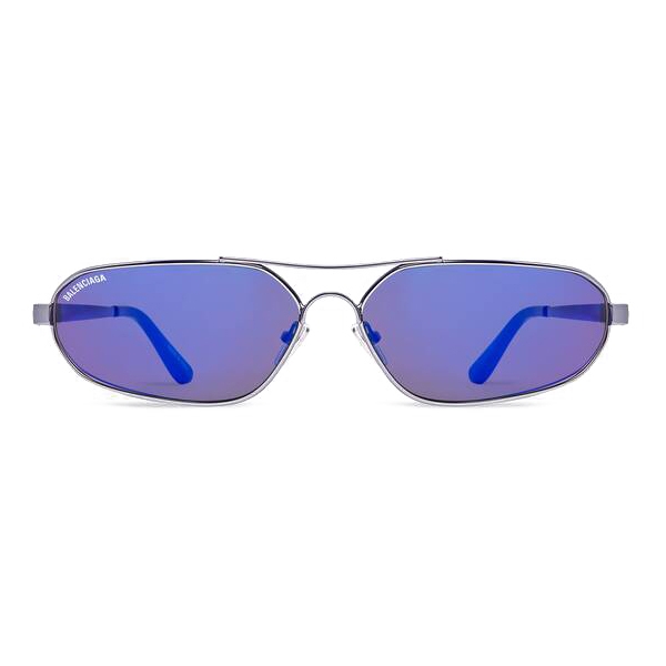 Balenciaga - Stretch Oval Sunglasses - Blue - Sunglasses - Balenciaga Eyewear