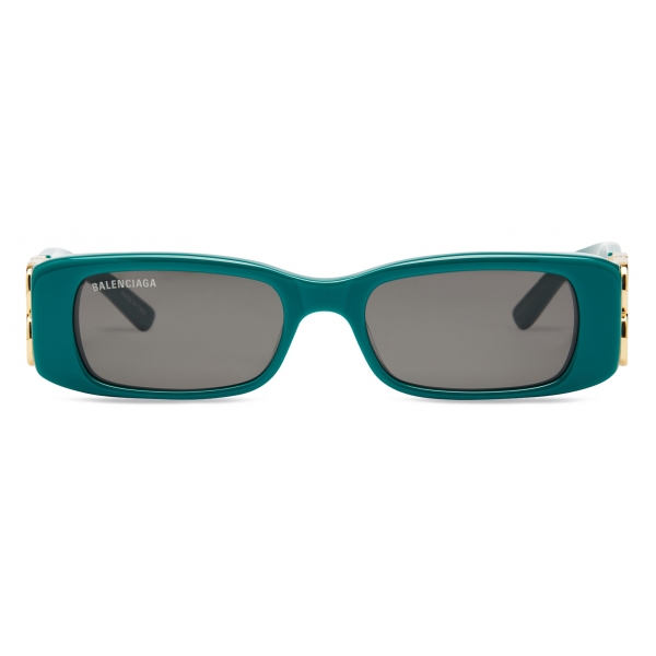 Balenciaga - Occhiali da Sole Dynasty Rectangle da Donna - Verde - Occhiali da Sole - Balenciaga Eyewear