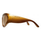 Balenciaga - Occhiali da Sole Wrap D-Frame - Oro - Occhiali da Sole - Balenciaga Eyewear