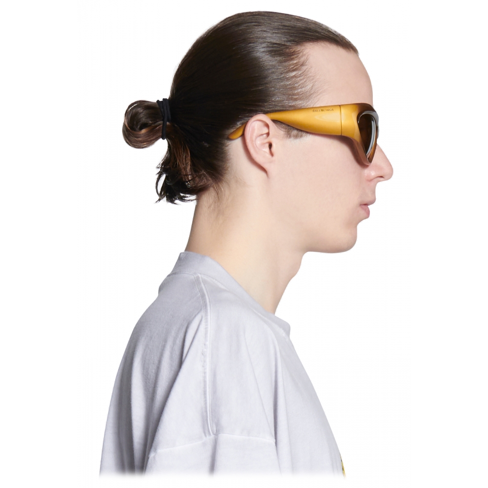 Balenciaga - Wrap D-Frame Sunglasses - Gold - Sunglasses